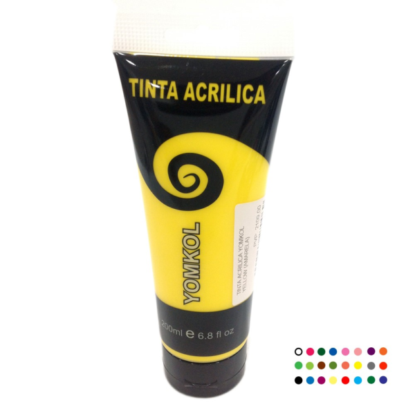 TINTA ACRILICA YOMKOL YELLOW  ( AMARELA )