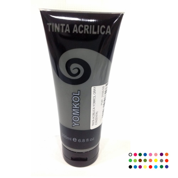 TINTA ACRILICA YOMKOL SILVER ( PRATEADA)