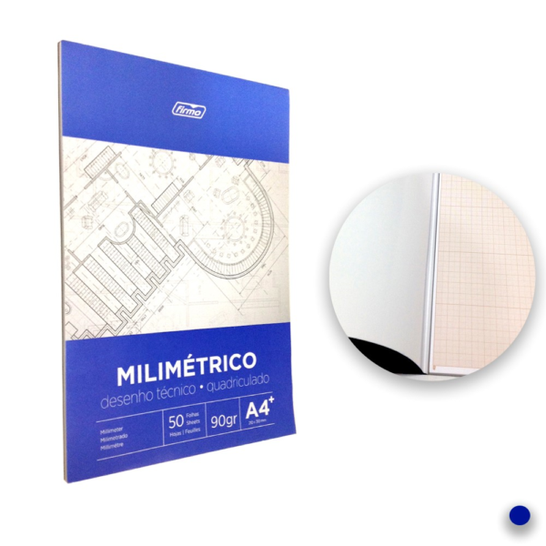 BLOCO MILIMETRICO A4 21X31 50FLS