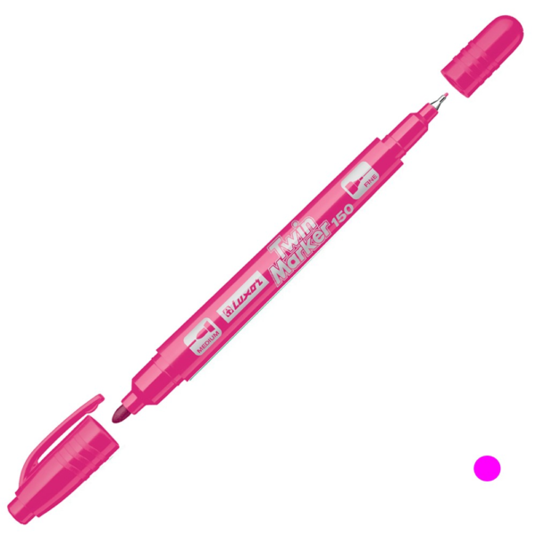 MARCADOR PERMANENTE DUPLO ROSA