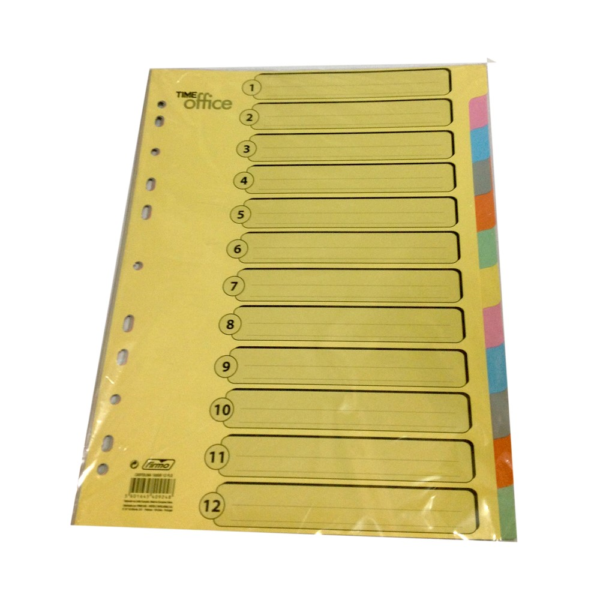 SEPARADOR DE CARTOLINA  A4 1S FLS