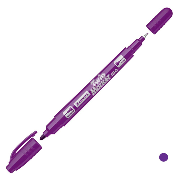 MARCADOR PERMANENTE DUPLO VIOLETA