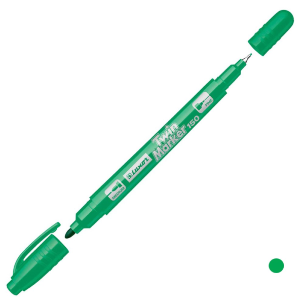 MARCADOR PERMANENTE DUPLO VERDE