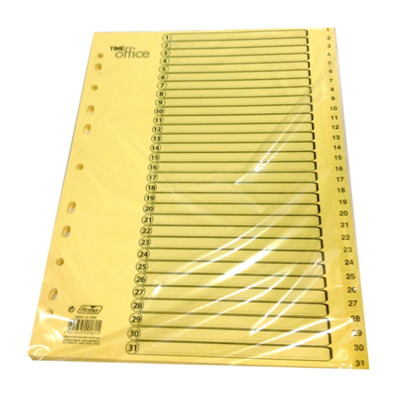 SEPARADOR DE CARTOLINA 1-31