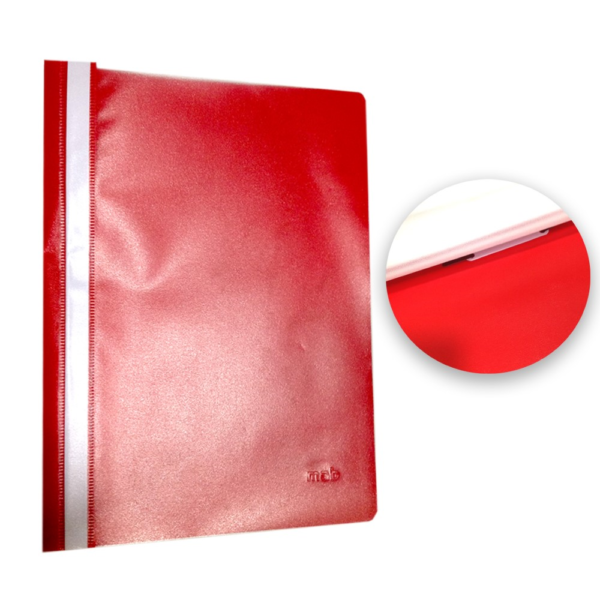 CLASSIFICADOR COM FERRAGEM A4 VERMELHO
