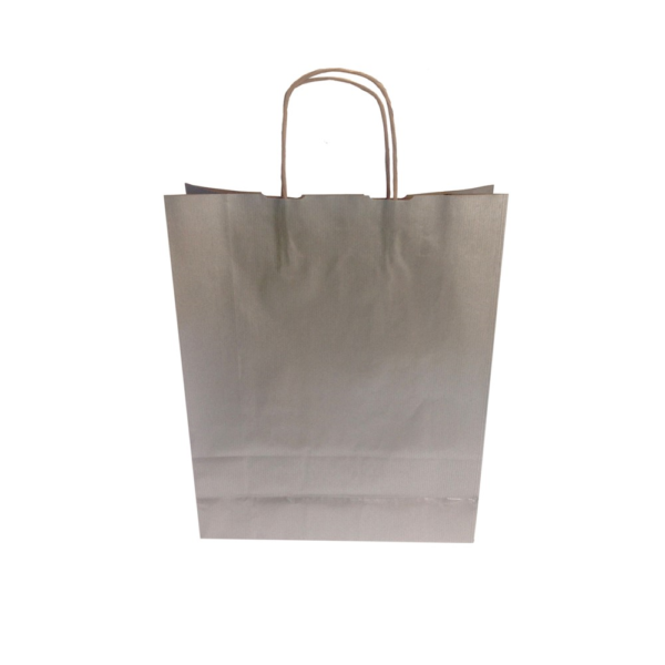 SACO PAPEL KRAFT ASA 24X32X10 PRATA